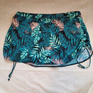 Swim by Cacique Bottom Skirt 28 Tropical Floral